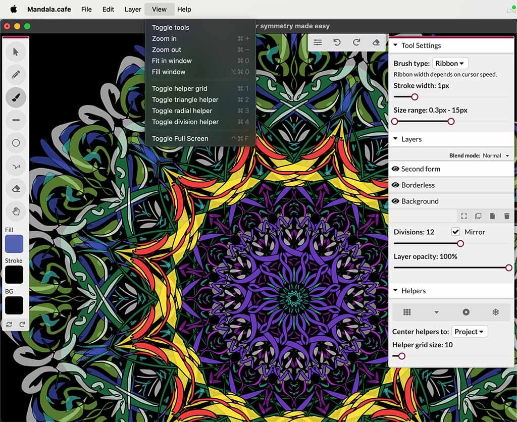 Screenshot of Mandala.cafe